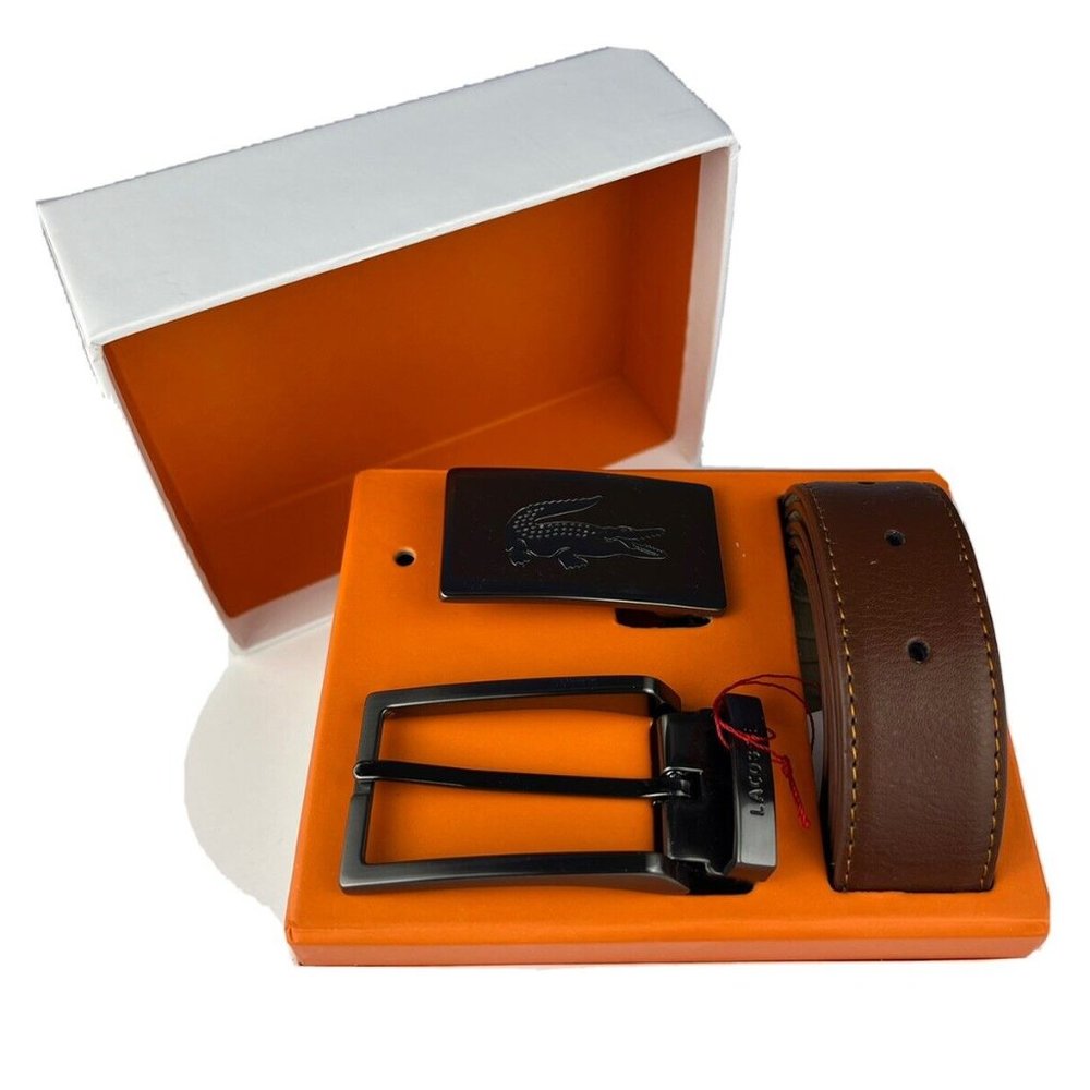 Lacoste Boxed Two Buckle Belt(would go us low as 55 bucks)